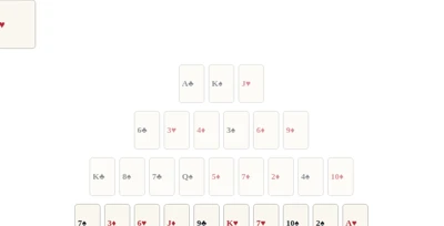 TriPeaks Solitaire game screen